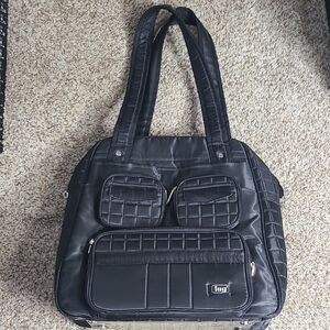 Lug Black Quilted Bag